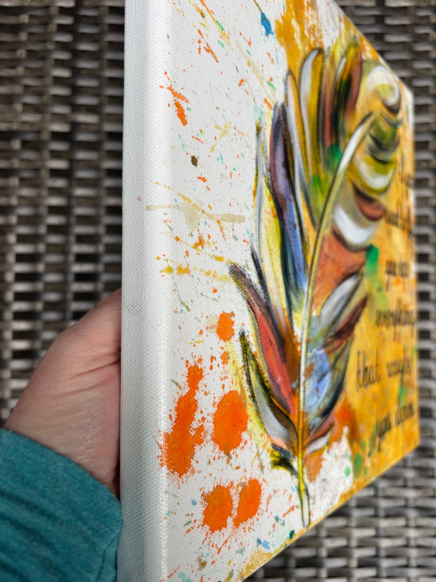 Federleicht - aus der Serie "Little Things" - 30x30 cm