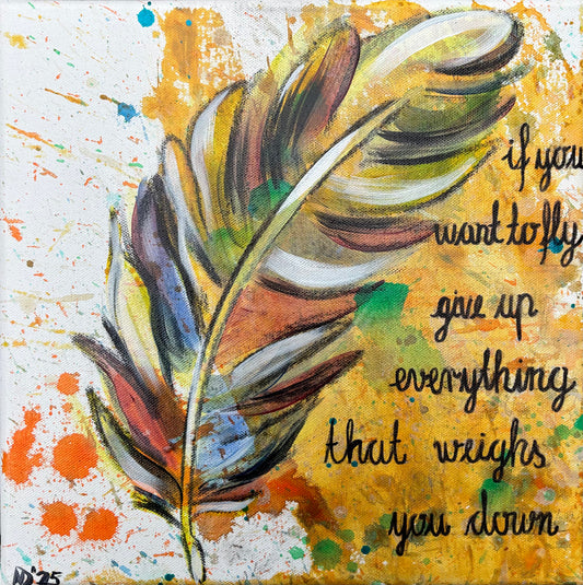 Federleicht - aus der Serie "Little Things" - 30x30 cm