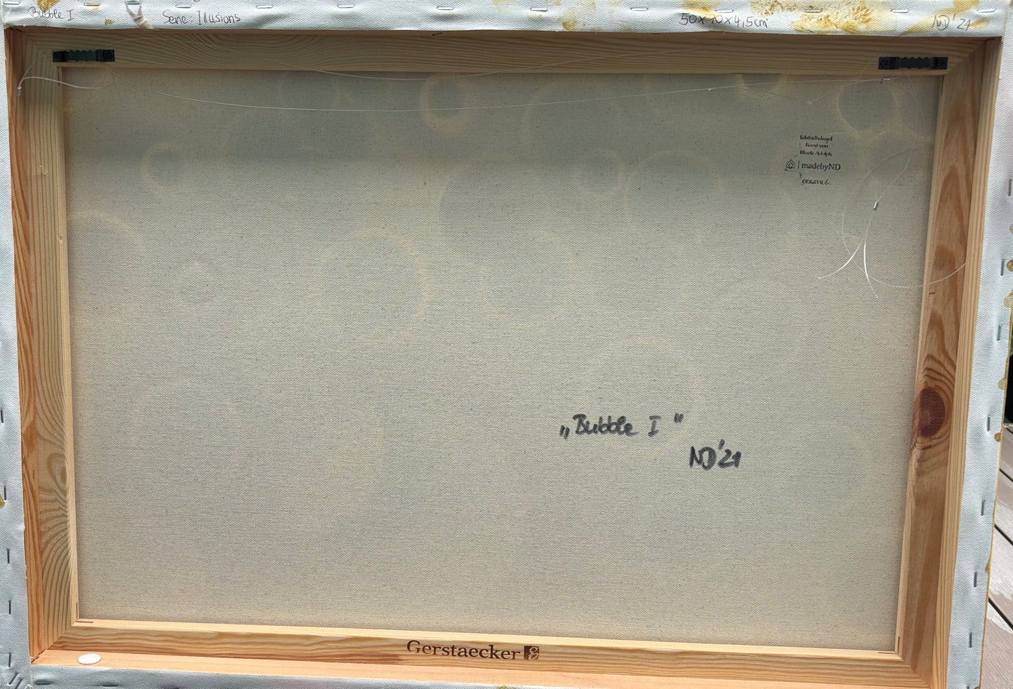 Bubbles I - aus der Serie "Illusions" - 50 x 70 x 4,5 cm - Unikat