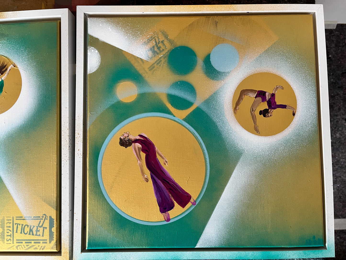 Showticket II - Move meets illusions - 40x40 cm - Unikat mit Echtheitszertifikat